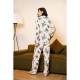 Platform for women's autumn and winter printed long-sleeved loungewear sets that can be worn as outerwea