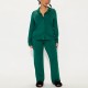 European and American women's autumn and winter long-sleeved shirt and trousers two-piece homewear set