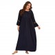European and American plus size nightgown women long-sleeved long lace homewear plus mm nightgown