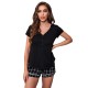 European and American women's pajamas summer fashion casual short-sleeved shorts homewear set outerwear nightwear