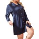 Plus size long-sleeved shirt European and American nightgown women 200 jin plus size heart print plus size pajamas