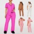 European and American women's pajamas letter embroidery short-sleeved trousers homewear set can be worn outside Пижама