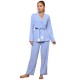 Women's nightgown autumn and winter tie-down long-sleeved and long-pants set, homewear and pajamas for women, outerwear.