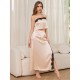 European and American camisole pajamas women's summer ice silk sexy top nightgown two-piece set women's loungewear