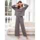 European and American women's pajamas autumn and winter loose casual long-sleeved homewear set