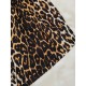 European and American style women's pajamas summer leopard print short-sleeved shorts two-piece set loungewear