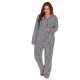 European and American plus mm women's pajamas striped long-sleeved casual plus size homewear set