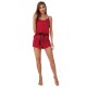European and American sexy pajamas women's summer thin camisole shorts loungewear set