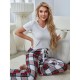 European and American women's pajamas spring and autumn thin short-sleeved long pants loungewear set