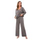 European and American women's pajamas autumn and winter loose casual long-sleeved homewear set